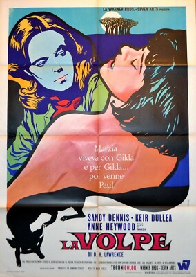 FOX 1967 Sandy Dennis, Keir Dullea, Anne Heywood D.H. LAWRENCE ITALIAN POSTER