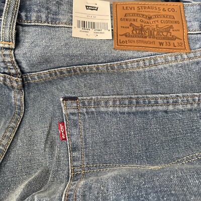 Levi's 50's Straight Fit Selvedge Premium BIG E Jeans Red Line 33