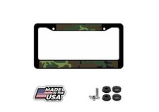 Camo Car Truck Auto License Plate Frame - Green Camo Car Truck Auto License Plate Frame - Green