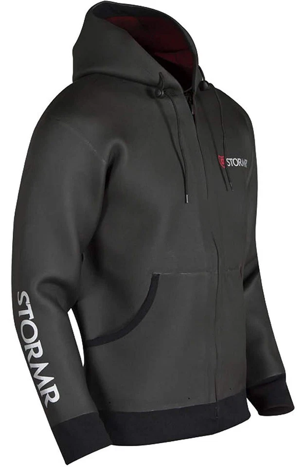 Sudadera con capucha de neopreno StormR Swell para hombre, negra, S Foto 2 de 4