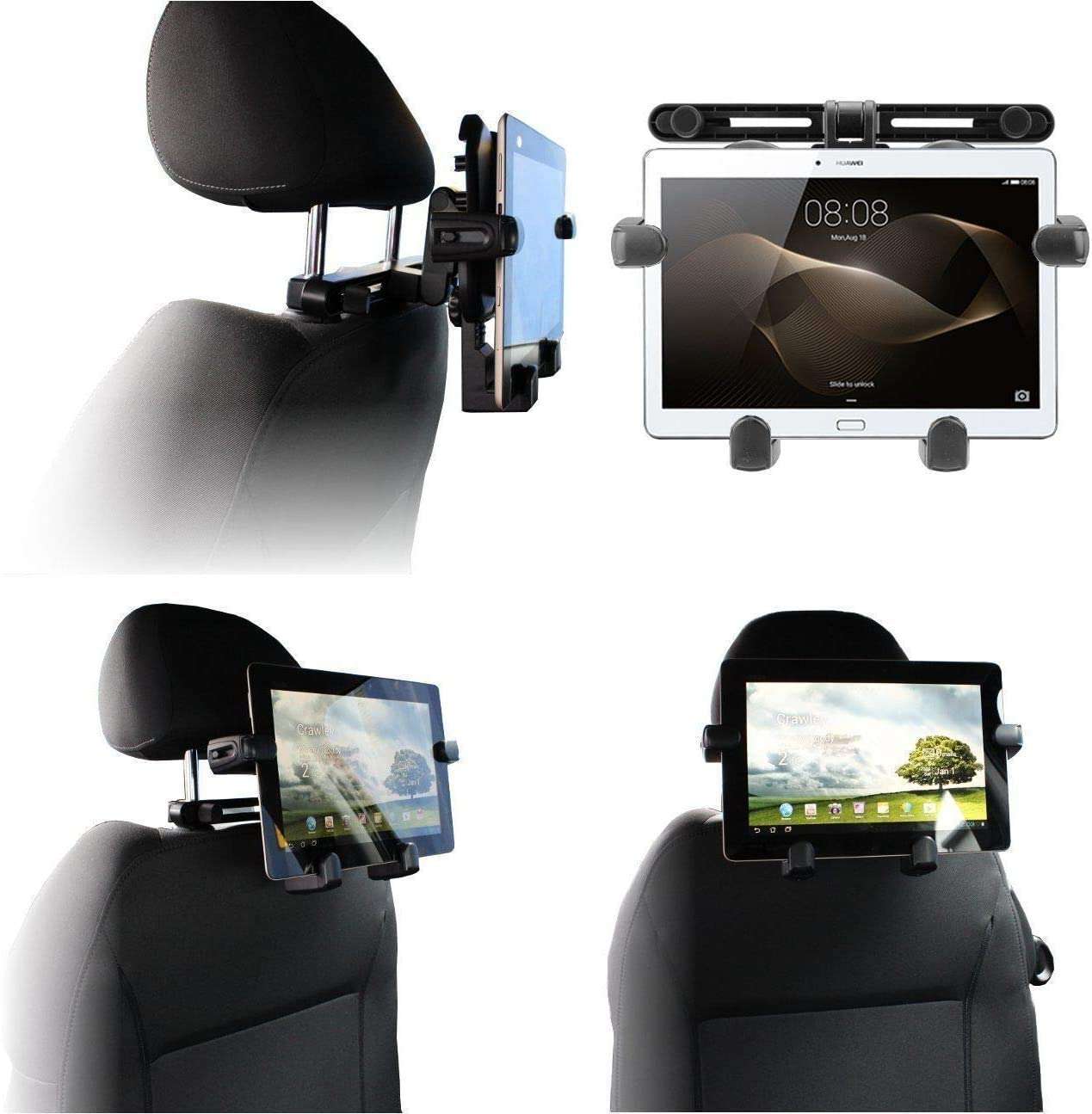 Navitech In-Car Portable Tablet Headrest Mount For The DMOA 10 Inch Tablet