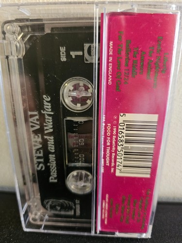 STEVE VAI Passion And Warfare 1990 CASSETTE TAPE EX-DAVID LEE ROTH WHITESNAKE - Picture 4 of 6