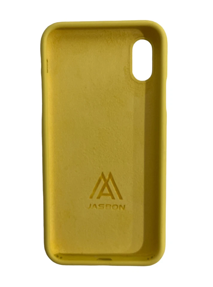 Funda Jasbon iPhone X/XS, 7’ Protección contra Caídas Forro Microfibra Silicona Amarillo Foto 2 de 4