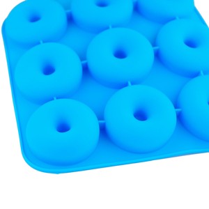 Silicone Donut Baking Pan Moule 9 Cavite Non Stick Pour Micro Ondes Congelateur Four Ebay