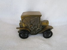 Vintage 1974 BANTHRICO METAL CAR BANK 1908 BUICK QUALITY ITEM