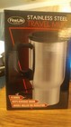 FINELINE STAINLSS STEEL TRAVEL MUG 14 OZ. WITH CAR CHARGER NEW IN BOX SFH — photo 3