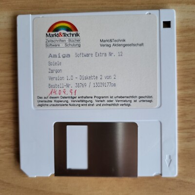   1 Diskette Amiga Software Extra 12   Commodore Amiga 500 1200 2000  