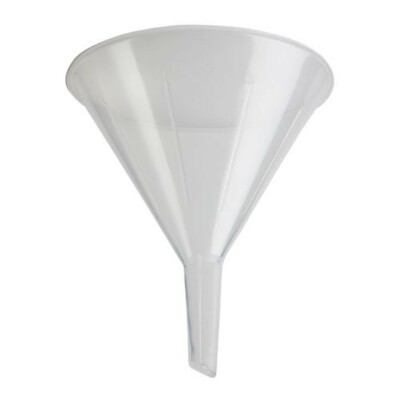 Karter Scientific 210S2 Natural PP Plastic Funnels, Short Stem, 65mm (Pack 100)
