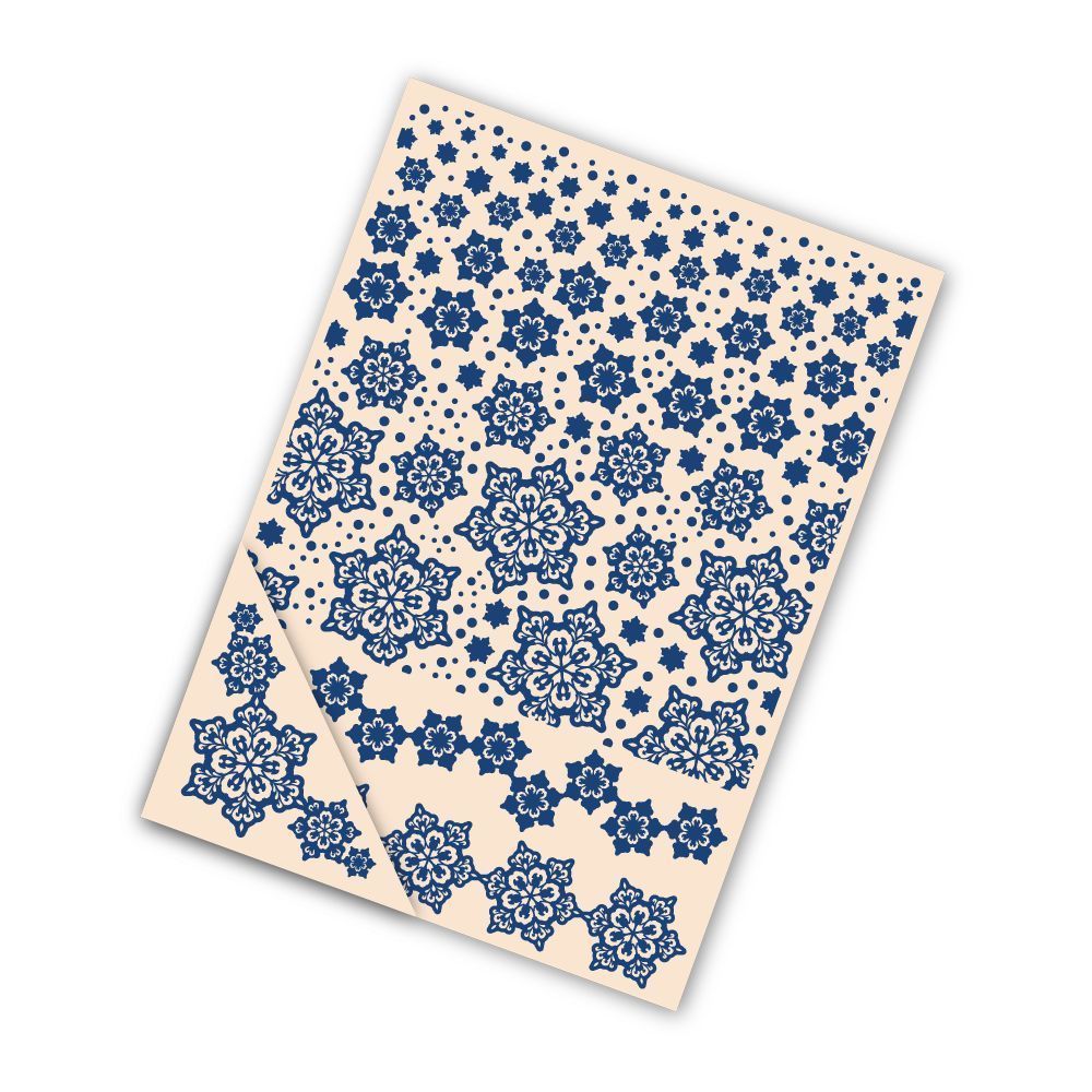 Brand New TATTERED LACE 'DELICATE SNOWFLAKE' 4 Piece Embossing Folder EF007