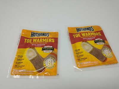 HotHands TT7PRPK Toe Warmers 4 Pairs 8 Hours of Natural Warmth Made in USA FS