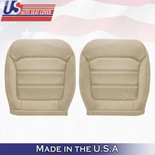 Driver- Passenger Bottom Leather Covers Tan Fits For Volkswagen Passat 2012-2020