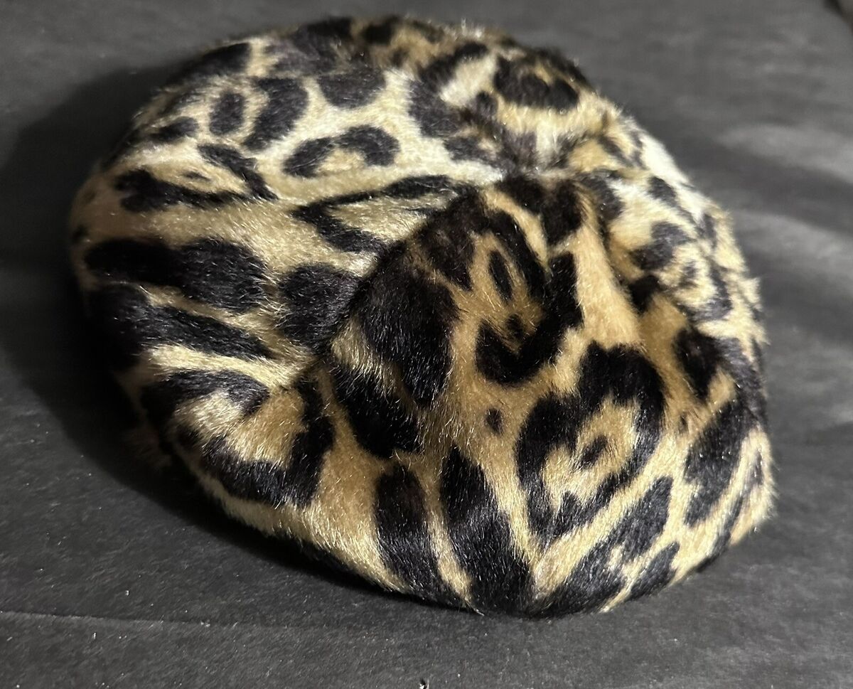 Classic Vintage Betmar Leopard Print Ladies' Faux Fur Hat Classic Vintage Betmar Leopard Print Ladies' Faux Fur Hat