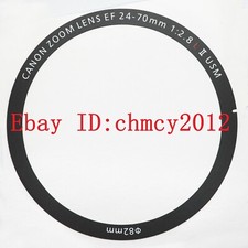 Front Name Ring Nameplate Label Logo Barrel For Canon EF 24-70mm f/2.8L II USM