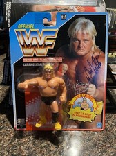 WWF Autographed Greg The Hammer Valentine Hasbro French Card