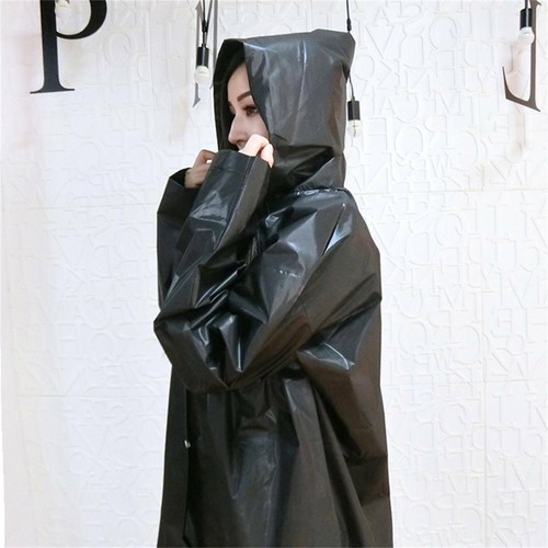 Waterproof Raincoat Jacket Mens Womens Long Hooded Rainwear EVA Rain Coat AUSELL - Picture 6 of 14