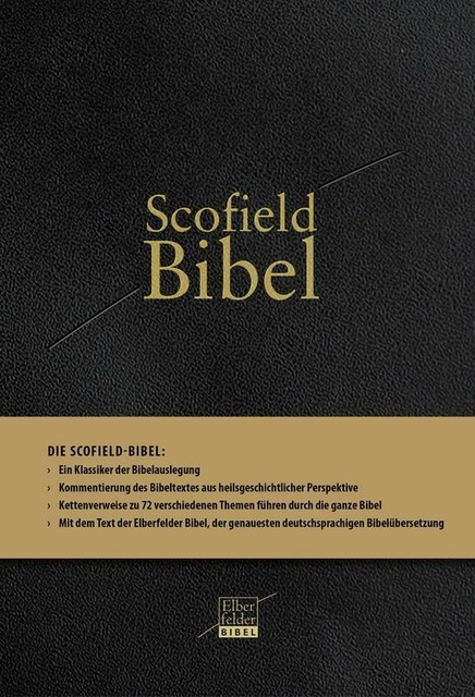 Thumbnail - Scofield-bibel - Echtleder Schwarz, Goldprägung