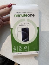 Minute One Clear iPhone 16 Pro Case/Glass Screen Protector with £10 off EE Tech
