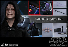 Hot Toys Star Wars Emperor Palpatine Deluxe Version Action Figure MMS468 USED