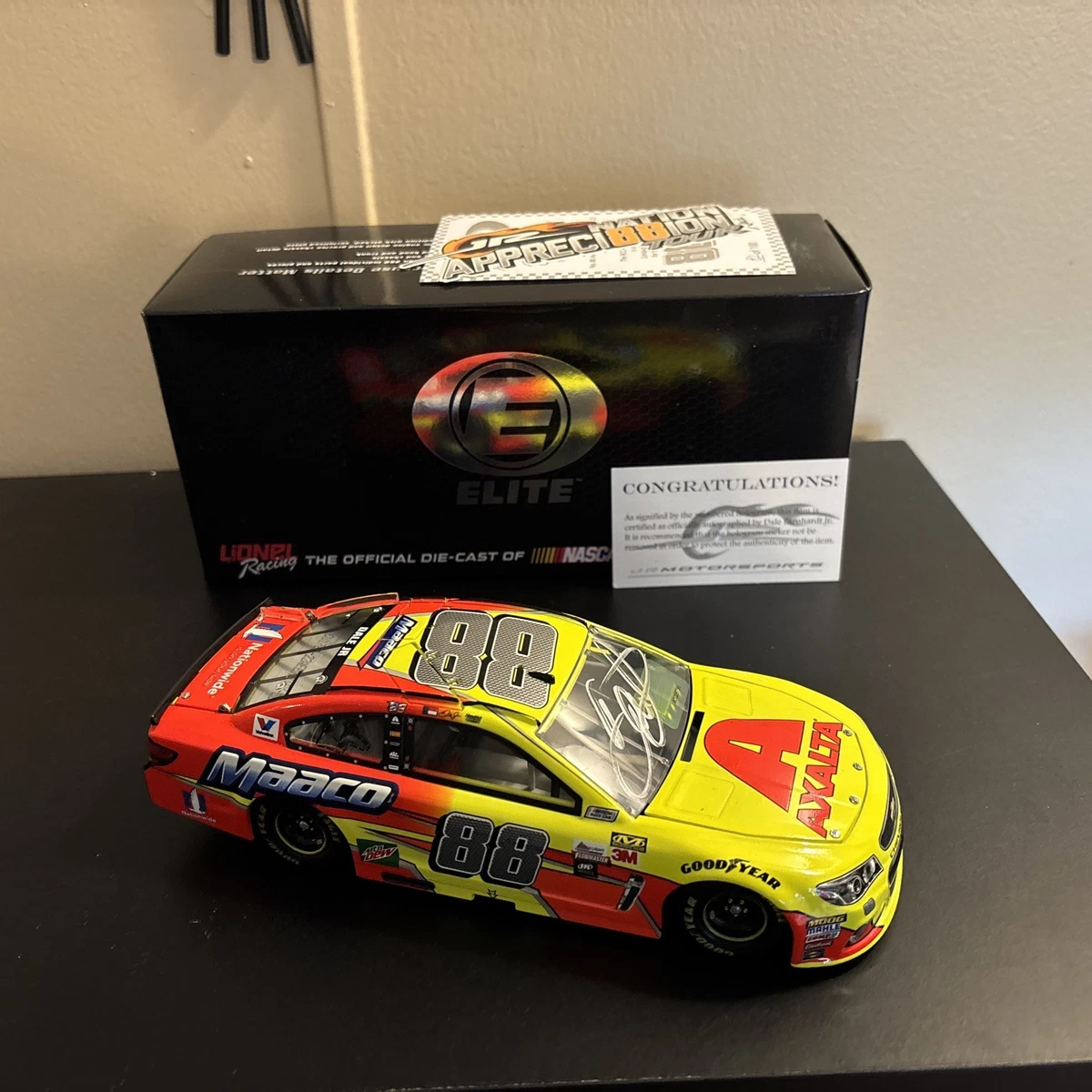 Dale Earnhardt Jr Yellow 1:24 Diecast Racing Cars for sale | eBay