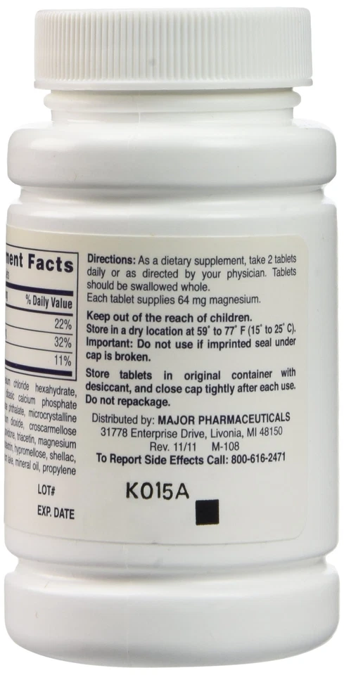 Suplemento de cloruro de magnesio Magdelay 60 unidades paquete de 3 liberación retardada Foto 2 de 4