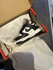 Nike Black White Black Panda Dunk Td Toddler Baby Size Uk2.5