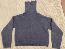 Primark Polo Neck Blue Jumper XS 
