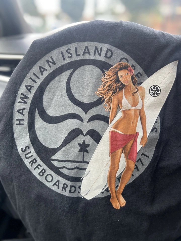 Винтажная мужская майка Hawaiian Island Creations размер XL Y2K 90-е/ДОСКА ДЛЯ СЕРФИНГА/СЕРФИНГА - Изображение 4 из 4