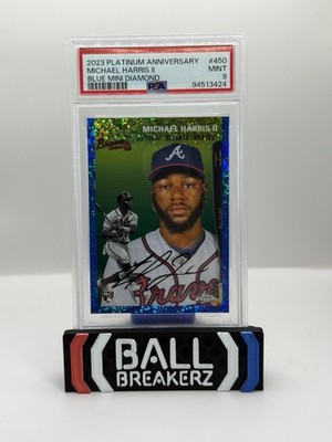 2023 Topps Chrome Platinum - Michael Harris II #450 Blue Mini-Diamond  /199 (RC)