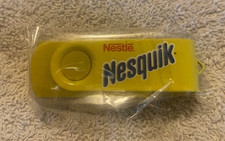 Vintage Nestle Nesquik Yellow Metal USB Flash Drive Memory- BRAND NEW NEVER USED