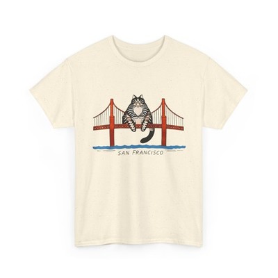 San Francisco Cat Golden Gate Bridge Shirt
