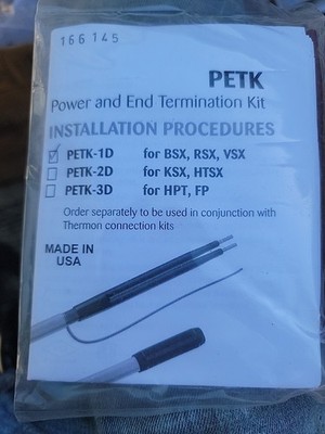 THERMON PETK-1D Termination Kit for BSX, RSX, VSX 171456