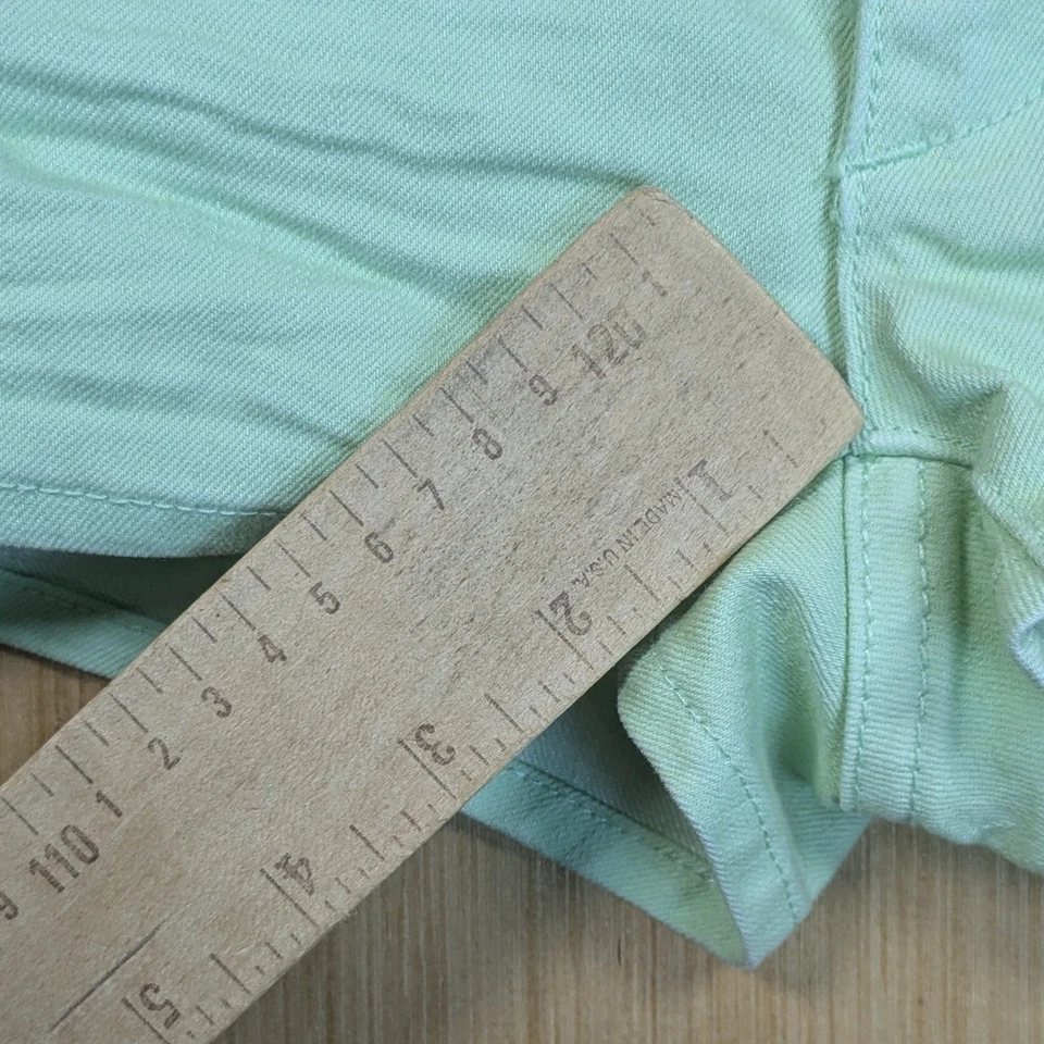 Pantalones Cortos Botín Jean Denim O'Neill Mini Micro Y2K Verde Menta Pastel Junior's 3 Foto 4 de 4