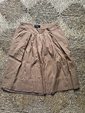 Talbots Tan Camel Pleated A-line Skirt Sz 6