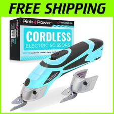 Cordless Electric Fabric Scissors - Aqua Splash