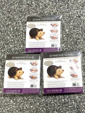 Lot of 3 Dimensions Feltworks Hedgehog Needle Felting Kits - New  Sealed