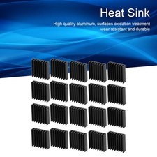 20-Pack Mini Aluminum Heat Sinks for PC Chips