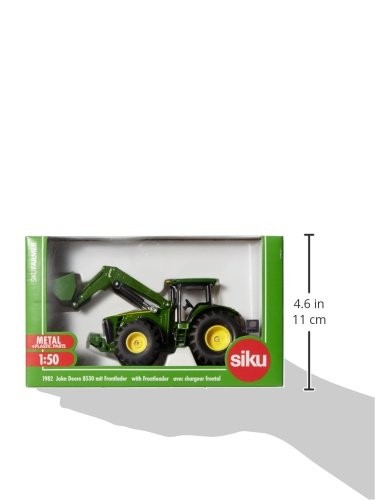 Siku 1982 John Deere Traktor 1:50 Metall Kunststoff GrüN Mit Frontlader-image