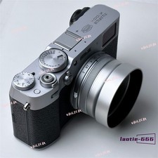 Aluminium Alloy Round Lens Hood For Fujifilm X100VI X100V F T S CNC Black Silver