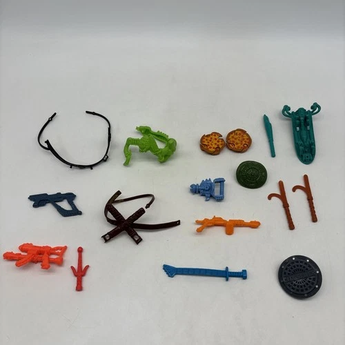 Vintage TMNT Teenage Mutant Ninja Turtles Accessories / Parts Lot!