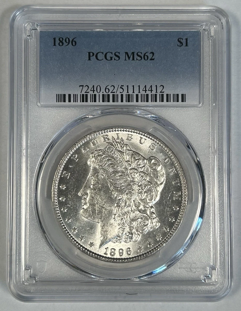 MS 62 Graded 1896 Year Morgan US Dollars (1878-1921) for sale | eBay