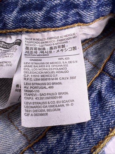 Levi’s 510 Men’s Slim/Skinny Jeans 30x30 Blue Denim Medium Distressed VTG Y2K - Picture 8 of 15