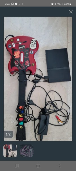 Guitarra Gibson + Consola PS2 Slim + Guitar Hero80