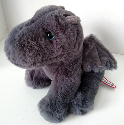 Douglas Cuddle Toys Sootie Grey Dragon 7'' Super Soft Plush