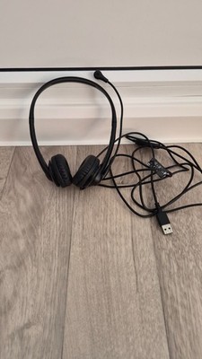 HP Stereo USB Headset G2 428K6AA PC Kopfhörer Mikrofon Schwarz Neu