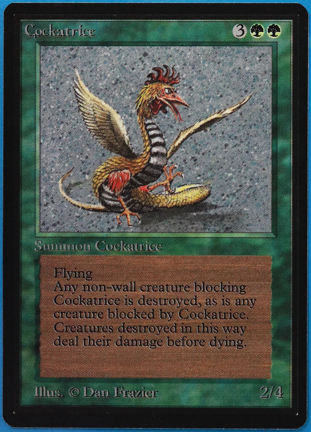 Cockatrice Beta NM Green Rare MAGIC THE GATHERING MTG CARD (ID# 512257) ABUGames