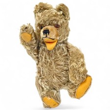 Vintage 1950s German Mohair Teddy Bear Zotty Open Mouth Jointed 11 Blonde Rare