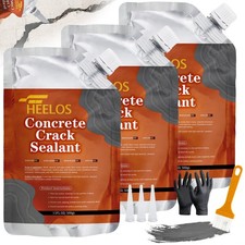 Concrete Crack Filler and Sealant,3Pack Quick Drying Cement Crack Filler Wate...