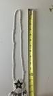 Vintage Seed Bead  Necklace 5 pt Black Star /White Pendant Tribal Pattern Boho — photo 3