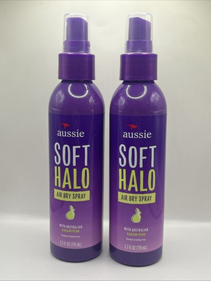 #ad #ad Aussie SOFT HALO Air Dry Spray Australian Kakadu Plum 5.7 OZ Discontinued 2 Pack $49.99