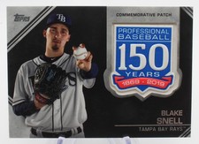 2019 Topps Update 150th Manufactured Patch Relics Blake Snell AMP-BS Patch